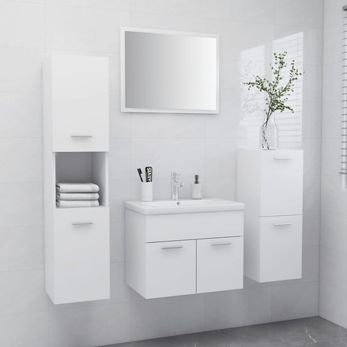 Set mobili bagno bianco - set, in