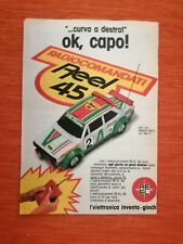 PUBBLICITA' ORIGINALE ADVERTISING MODELLINO "FIAT 131 ABARTH " REEL del 1979