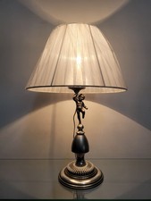 Lampada d'epoca putto metallo
