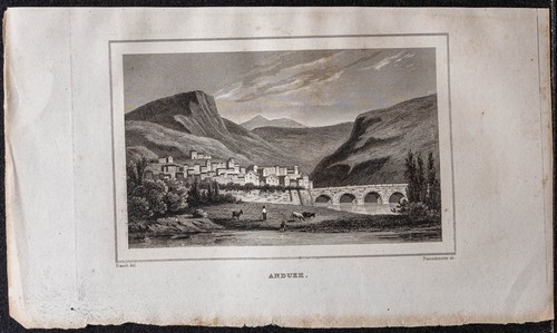 1839 ville anduze dans - d'anduze, le