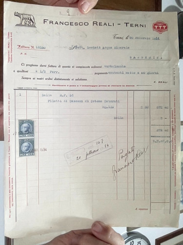 Fattura francesco reali terni - fattura,