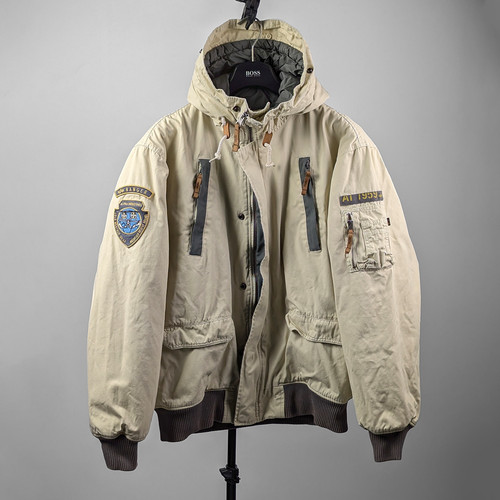 Giacca bomber parka bianco - giacca,