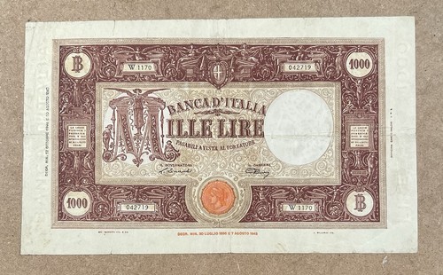 1000 lire grande - m, b.i
