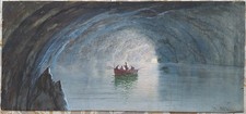 Maria Gianni - dipinto acquerello - Capri: Grotta Azzurra (Napoli)