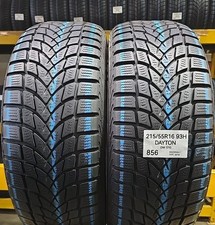 2x GOMME USATE 215/55 R16 93H DAYTON DW510 TERMICHE M+S PNEUMATICI USATI 2155516