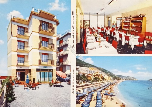 Cartolina pensione helvetia - cartolina,