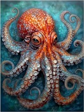 Piastrella murale polpo vita