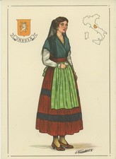 UMBRIA COSTUME CARTOLINA