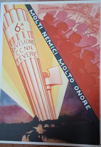 Cartolina divisione ccnn cc - divisione,