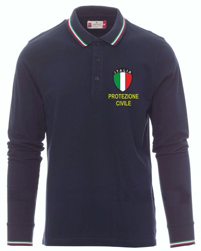 Polo italia maniche lunghe - polo,
