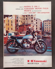 ADVERTISING PUBBLICITA' KAWASAKI Z 350 I