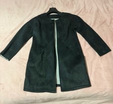 Giacca nera in camoscio