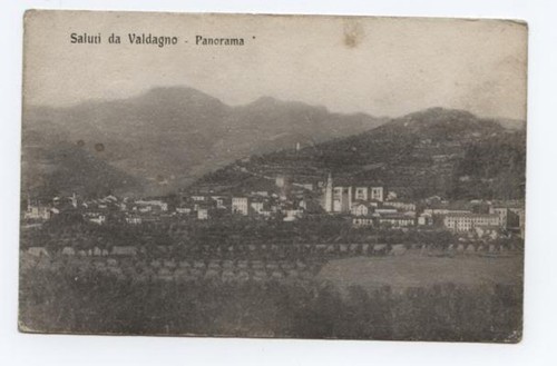 P122 cartolina valdagno - ,