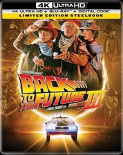BACK TO THE FUTURE 3 STEELBOOK 4K ULTRA HD + BLU-RAY + DIGITAL NEW! SEALED!