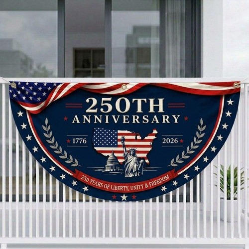 Bandiera semicerchio usa - bandiera, a