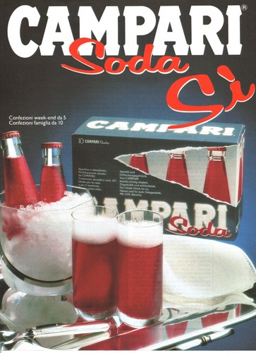Campari soda pubblicità 1989 - campari,