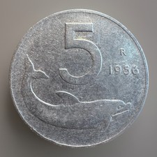 5 LIRE 1956 RARA REPUBBLICA
