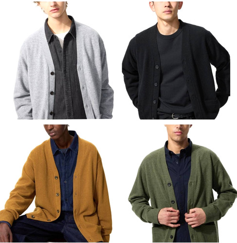 Cardigan uniqlo agnello scollo - uniqlo,