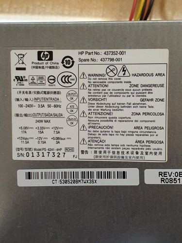 Alimentation 6241 4hp - alimentation, ps-6241-4hp