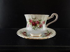 PREZIOSA VINTAGE PORCELLANA INGLESE PARAGON BONE CHINA TAZZA MINUET  PINK ROSES