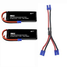 2 pezzi batteria 7,4 V 2700