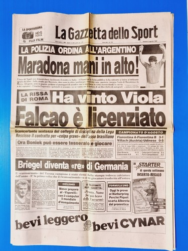 Gazzetta dello sport agosto - sport,