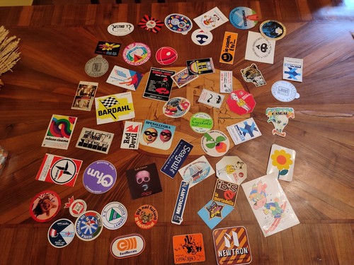 Lotto adesivi sticker vintage - adesivi,
