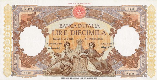 Italy 1957 10000 - lire, p-89c