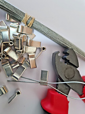 CONFEZIONE DA 25 FLAG TIPO CONTATORE ELETTRICO MOCOPA SIGILLI APPROVATI & PINZA A CRIMPATURA PRATICA