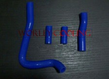 Blue silicone radiator hose