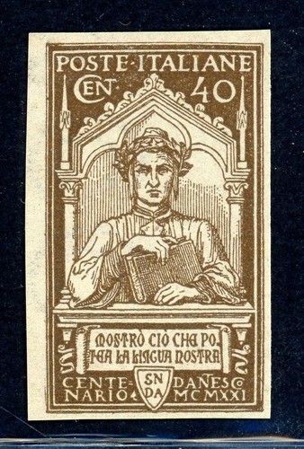 Regno 1921 40 cent - regno, dante