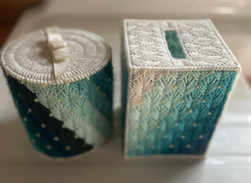 Set vintage turchese kleenex - set,