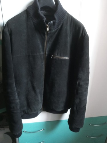Giubbino uomo pelle color nero