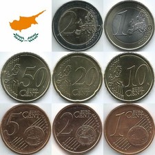 Monete euro cipro - monete, 2008