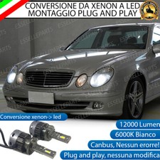COPPIA LAMPADE D2S DA XENON A LED PER MERCEDES CLASSE E W211 FINO AL 2006 6000K