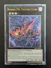 Numero C96: Tempesta Oscura SHSP-DE046 Ultimate Rare tedesco VG YUGIOH