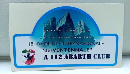112 abarth club - a, cortina