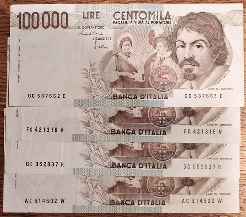 Lotto banconote da - 4,
