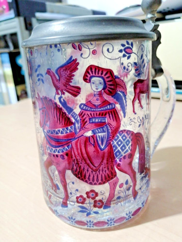 Boccale birra vetro soffiato - boccale,