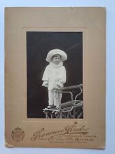 CARNEVALE antica foto fotografia d'epoca bambino maschera costume Pierrot 1904