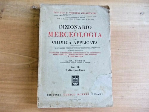 Dizionario merceologia di - e,