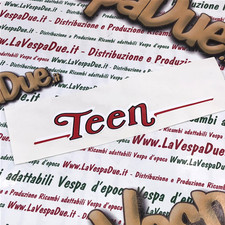 Targhetta Scritta adesiva TEEN