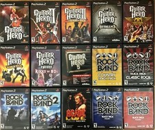 Guitar Hero / Rock Band (PlayStation 2) PS2 TESTATO