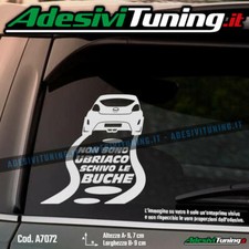 Adesivo Hyundai Veloster 2012 Non sono ubriaco schivo le buche - Sticker Decal