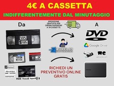 Servizio Conversione Video8 hi8 VHS Minidv pellicole 8mm Super8 su USB Matrimoni