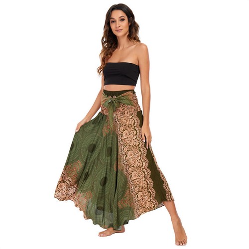 Gonna lunga cotone boho - lunga, in