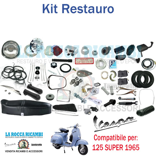 Kit restauro vespa 125 - restauro, super