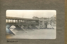 Fotografia originale amatoriale,  Bassano del Grappa/Ponte di legno 1900ca.