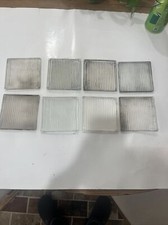8 antiche piastrelle in vetro