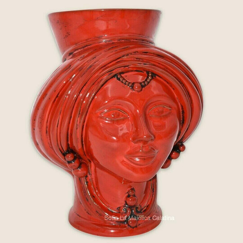 Vaso testa moro ceramica - di, in